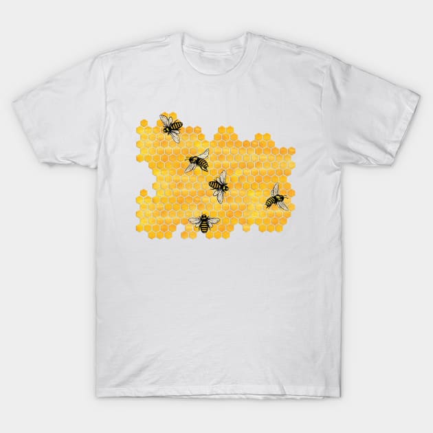 Cancer Honeybees T-Shirt by feedmepixiedust